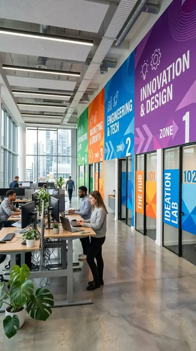 Wayfinding & Functional Graphics wall printing